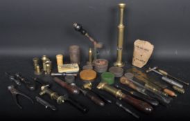 19TH CENTURY BULLET MAKING TOOLS - MEASURES ETC