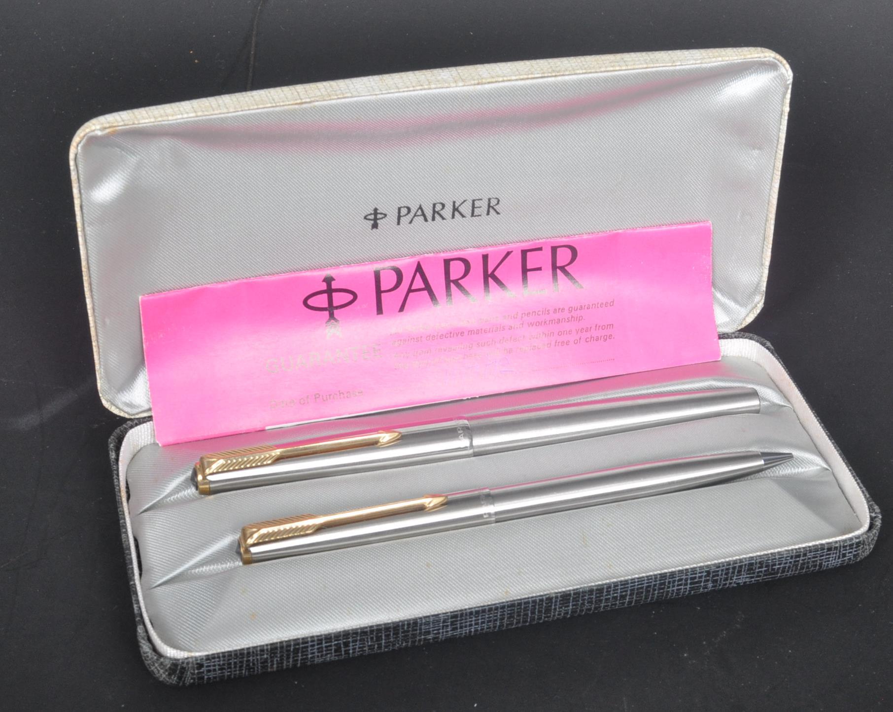 1970S PARKER FOUNTAIN PEN & MECHANICAL PENCIL - auctions & price archive