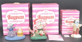 ROBERT HARROP - BAGPUSS - COLLECTION OF THREE FIGURINES