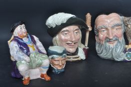 VINTAGE ROYAL DOULTON CERAMIC CHARACTER JUGS