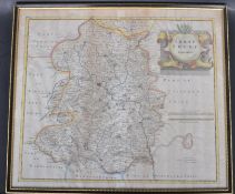 1695 - 17TH CENTURY ROBERT MORDEN MAP OF SHROPSHIRE