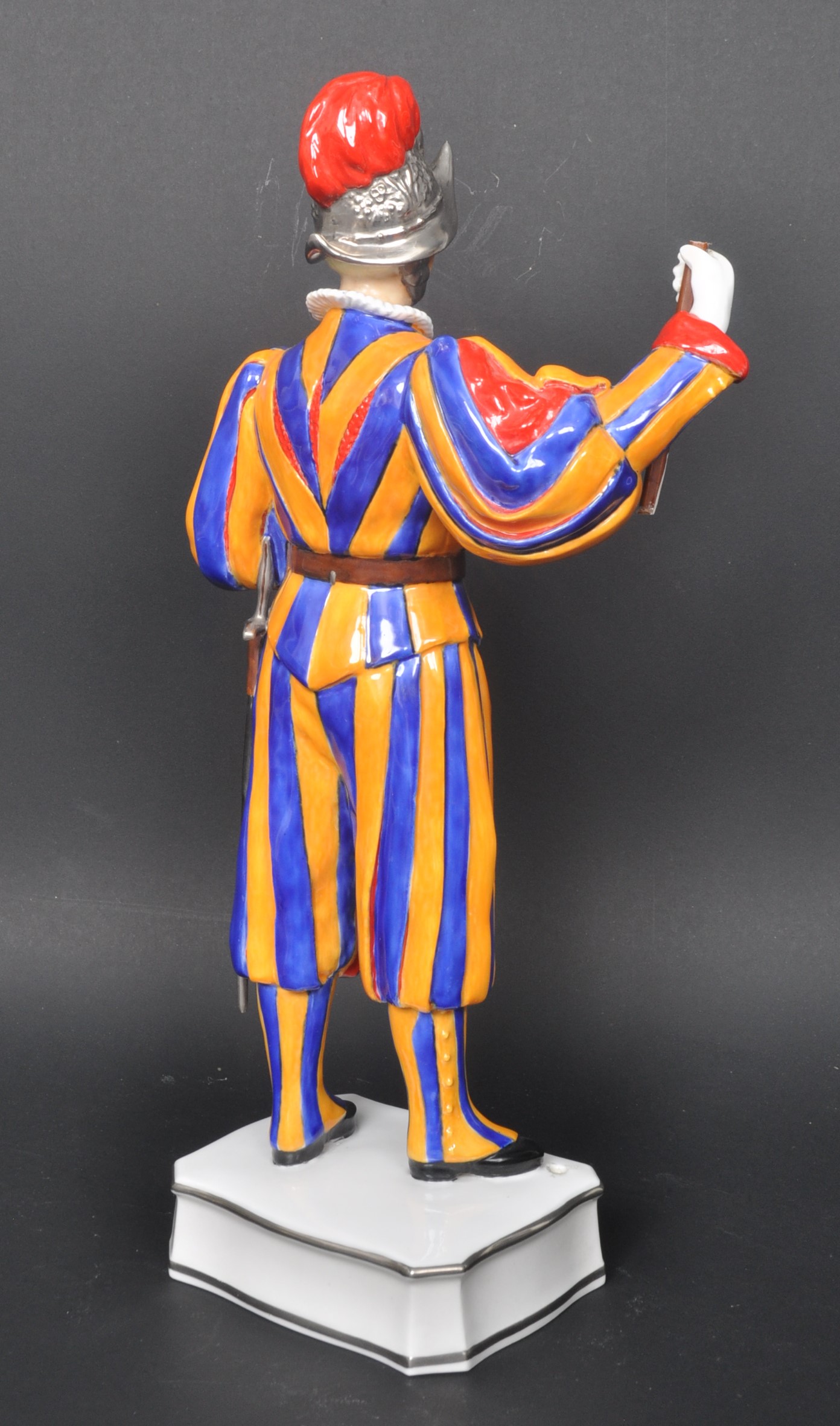 ROYAL WORCESTER - TROOPER OF THE PAPAL SWISS GUARD FIGURE - Image 2 of 4