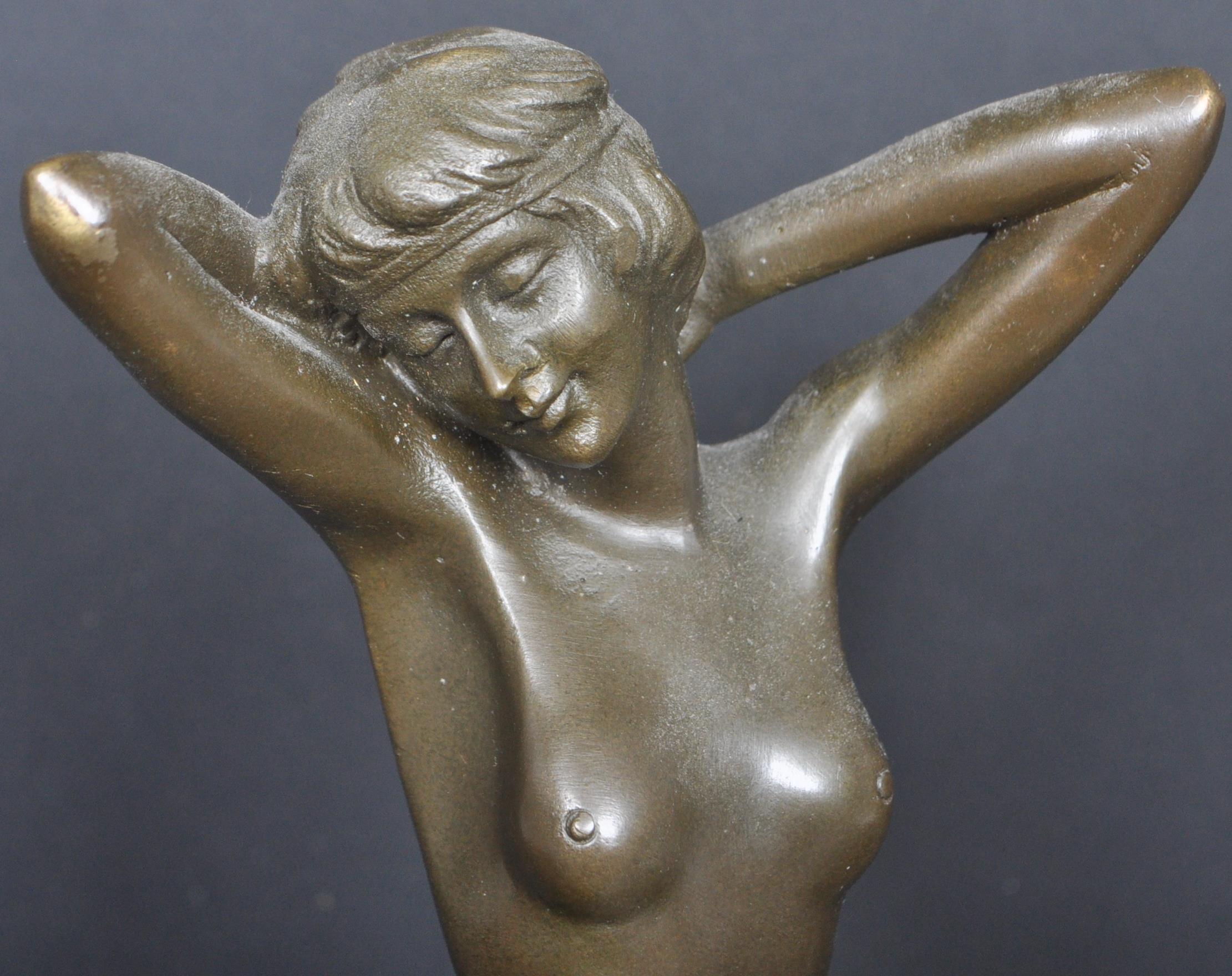 AFTER DEMETRE CHIPARUS ART DECO BRONZE NUDE SCULPTURE - Image 2 of 5