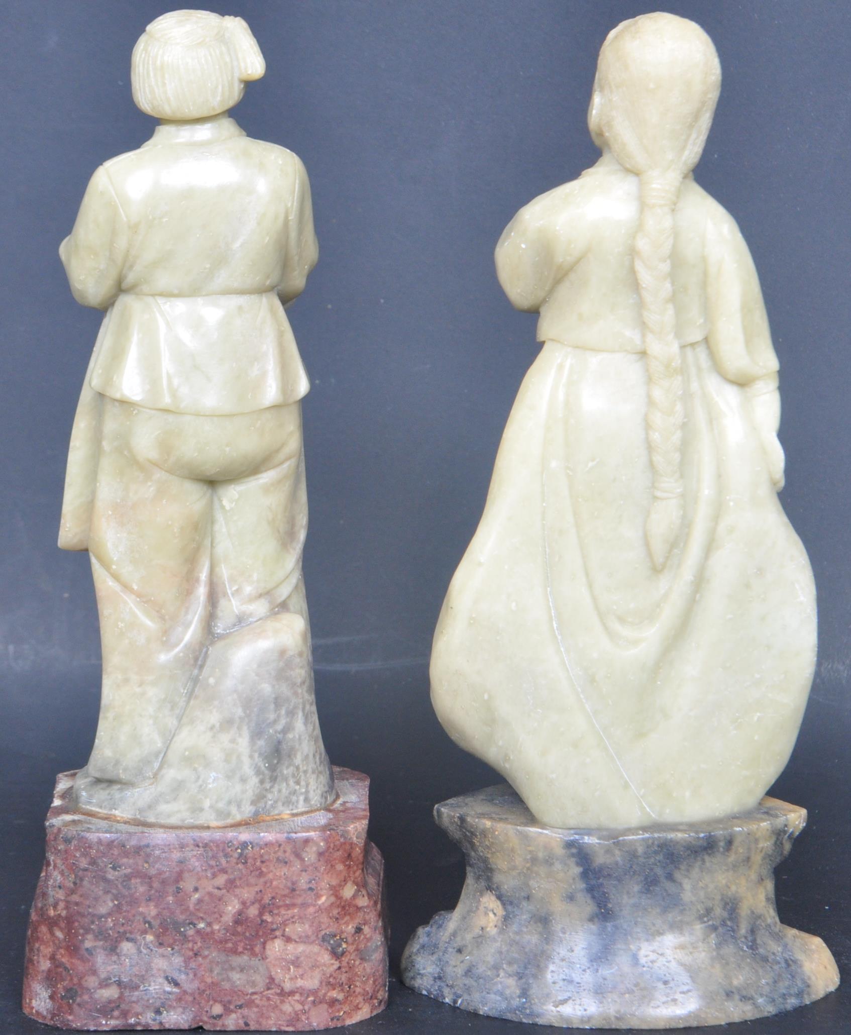 CHINESE CARVED SOAPSTONE FIGURES - Image 5 of 10