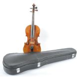 EARLY 20TH CENTURY VIOLIN WITH CASE