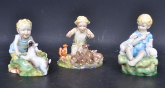 THREE ROYAL WORCESTER FREDA DOUGHTY 1930S FIGURES