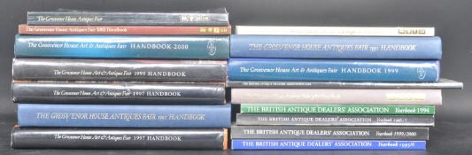 COLLECTION OF GROSVENOR ART & ANTIQUES FAIR HANDBOOKS & BADA YEARBOOKS