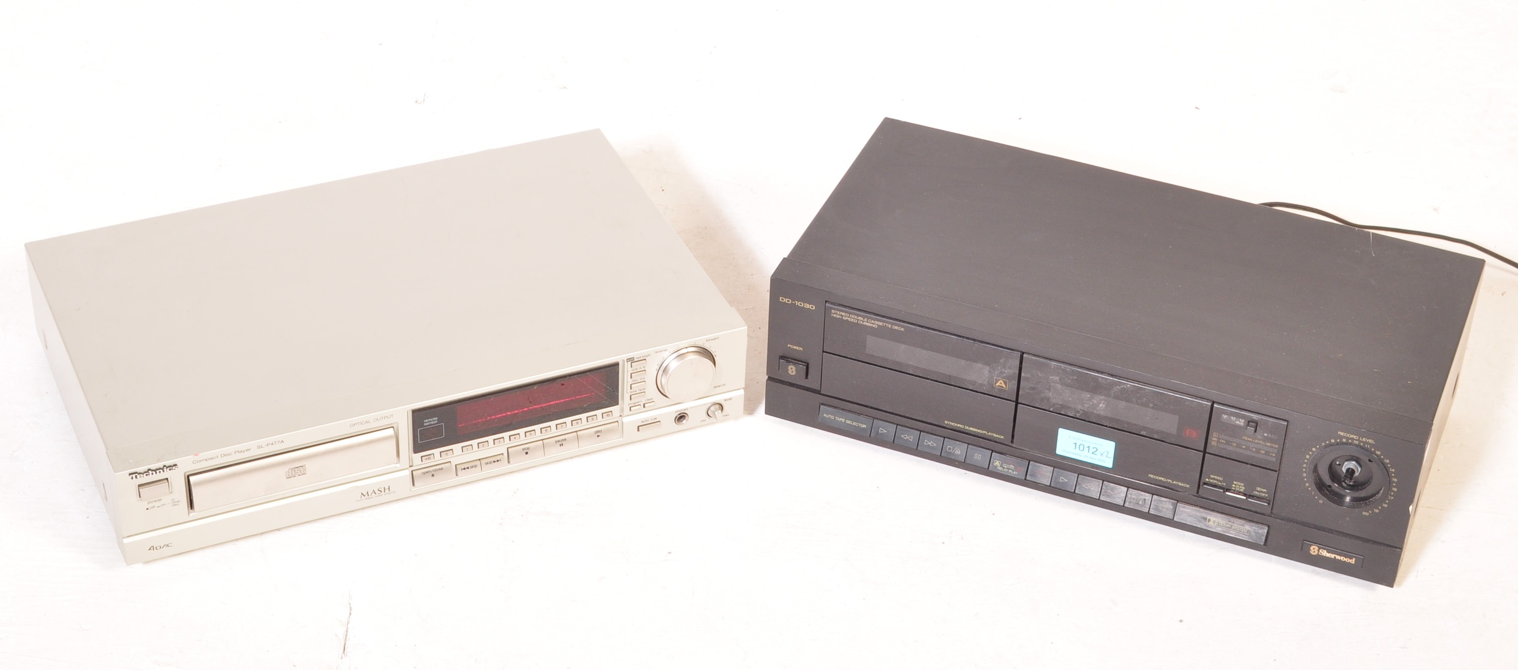 PAIR OF VINTAGE SHERWOOD & TECHNICS DISK - CASSETTE PLAYERS - Image 2 of 10