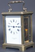 ALEX CLARK & CO LTD - BRASS CARRAIGE CLOCK