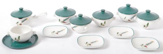 LARGE VINTAGE DENBY WHEATSHEAF DINNER & TEA SERVICE