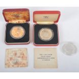 THREE ROYAL MINT SILVER PROOF COINS