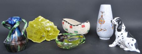 BRENTLEIGH ARAGON - BORDALLO - CHINA & GLASS VASES AND BOWLS