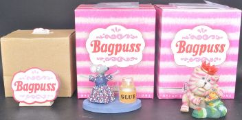 ROBERT HARROP - BAGPUSS - COLLECTION OF THREE FIGURINES