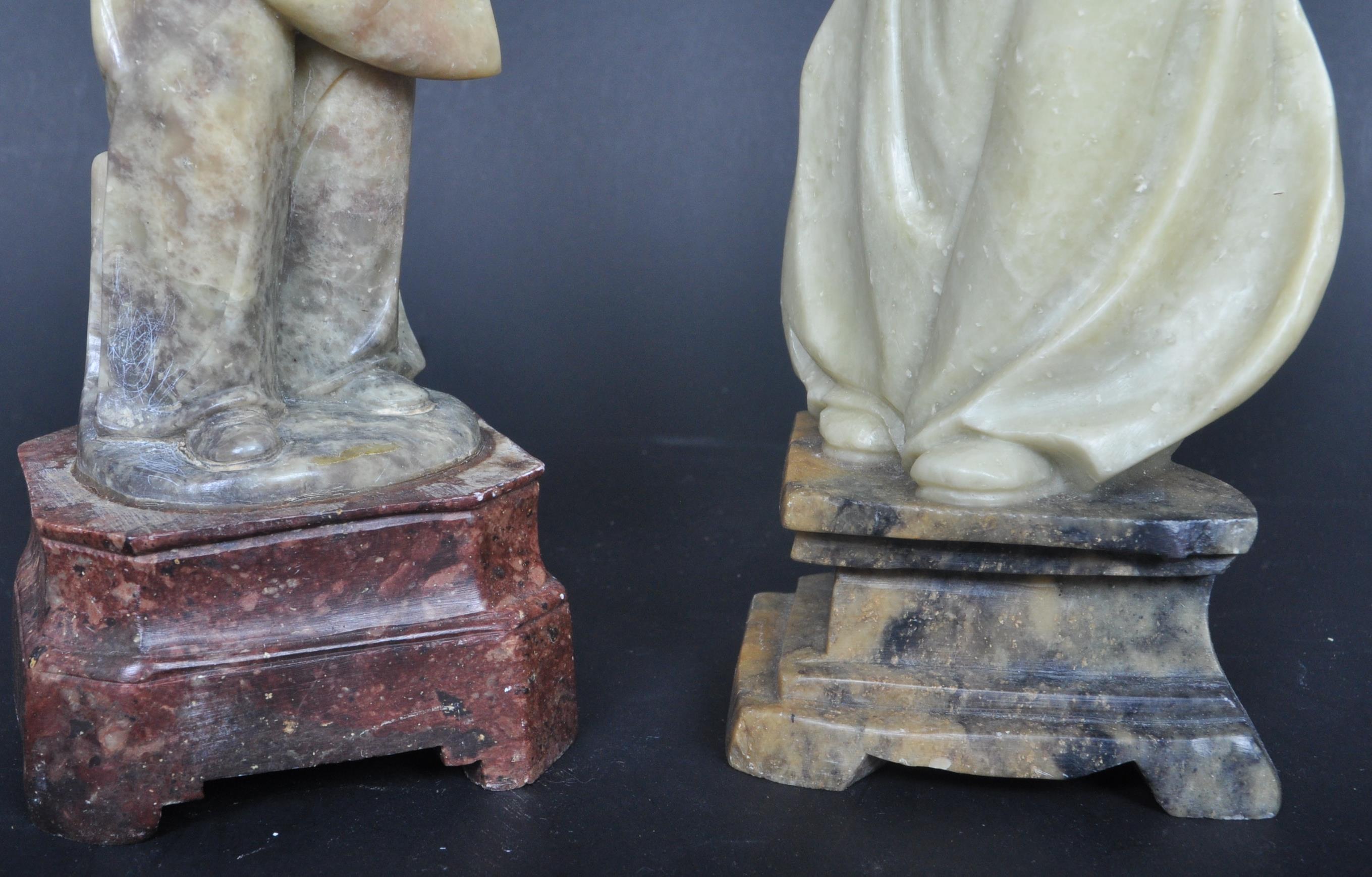 CHINESE CARVED SOAPSTONE FIGURES - Image 9 of 10