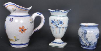 19TH CENTURY FAIENCE & DELFT TIN GLAZED CHINA