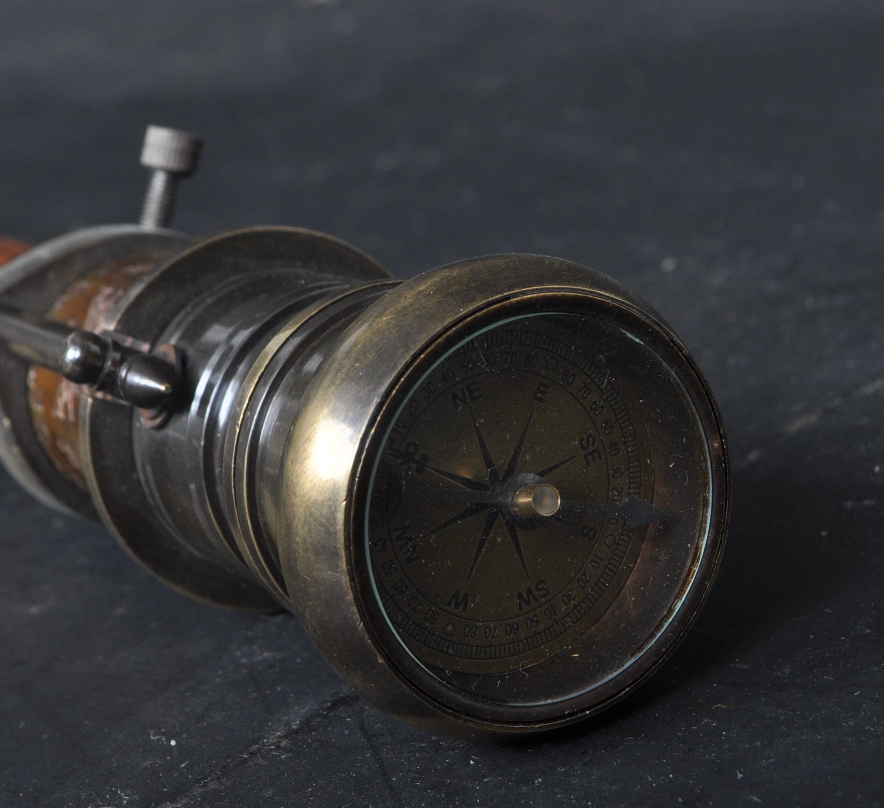 20TH CENTURY WALKING STICK WITH COMPASS - Image 3 of 5