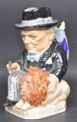 A VINTAGE KEVIN FRANCIS W. S. CHURCHILL CERAMIC TOBY JUG