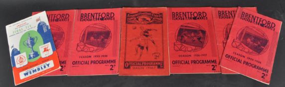 FOOTBALL - COLLECTION OF 1930S FOOTBALL PROGRAMMES