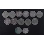 COLLECTION OF 19TH CENTURY VICTORIAN AND LATER .925 SILVER COINS