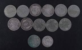 COLLECTION OF 19TH CENTURY VICTORIAN AND LATER .925 SILVER COINS