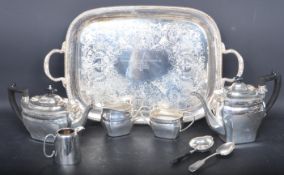 ELKINGTON SILVER PLATED TEA COFFEE SERVICE & SALVER