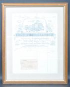 A FRAMED 1918 ILLUSTRATED INVOICE FOR CHAMBERLAINS LIMITED