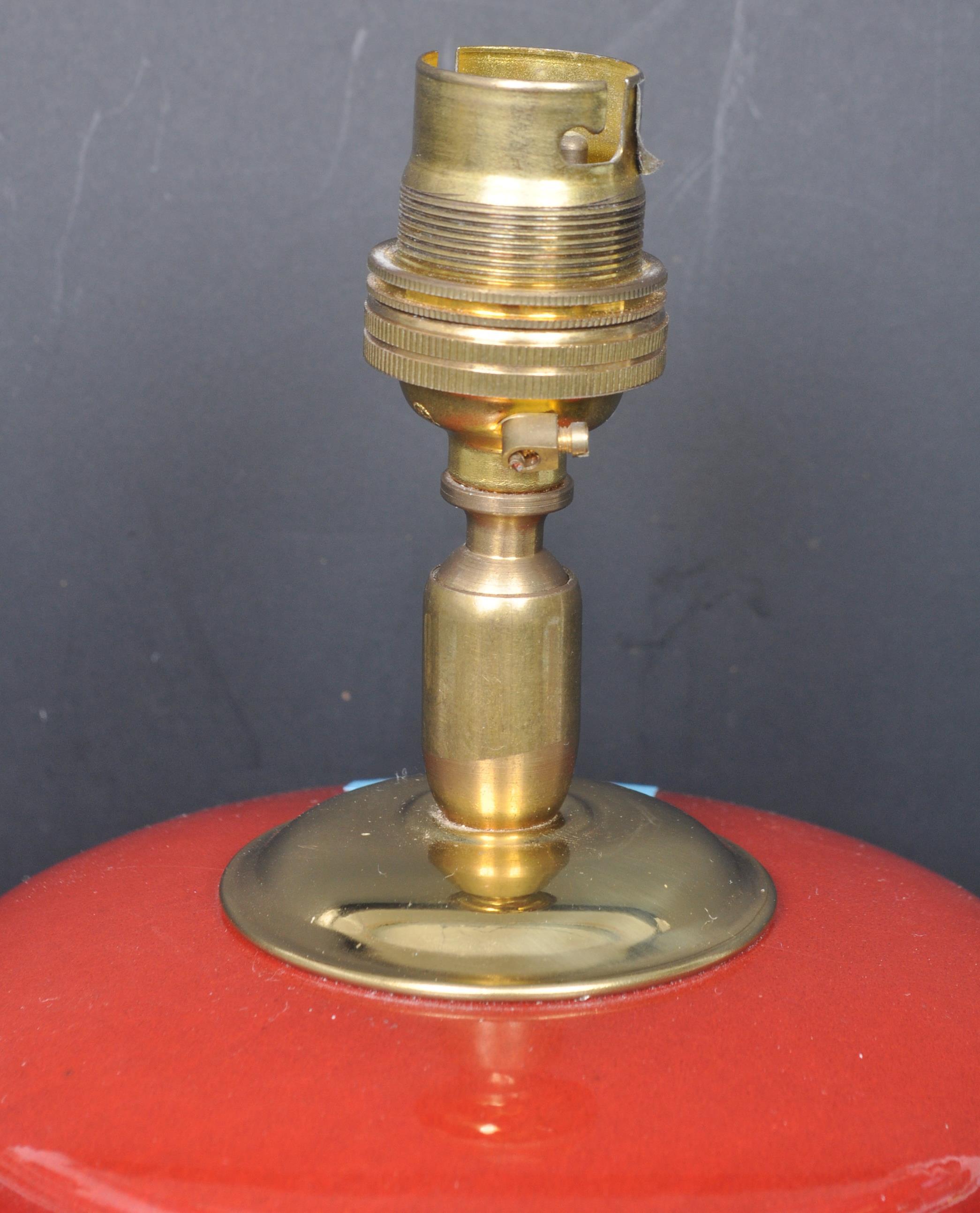 POOLE POTTERY VOLCANO PILLAR LAMP BASE - Image 4 of 6