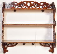 SET OF 19TH CENTURY VICTORIAN OAK SHELVES