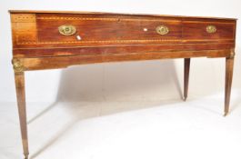 18th CENTURY GEORGE III MAHOGANY SQUARE PIANO FORTE TABLE