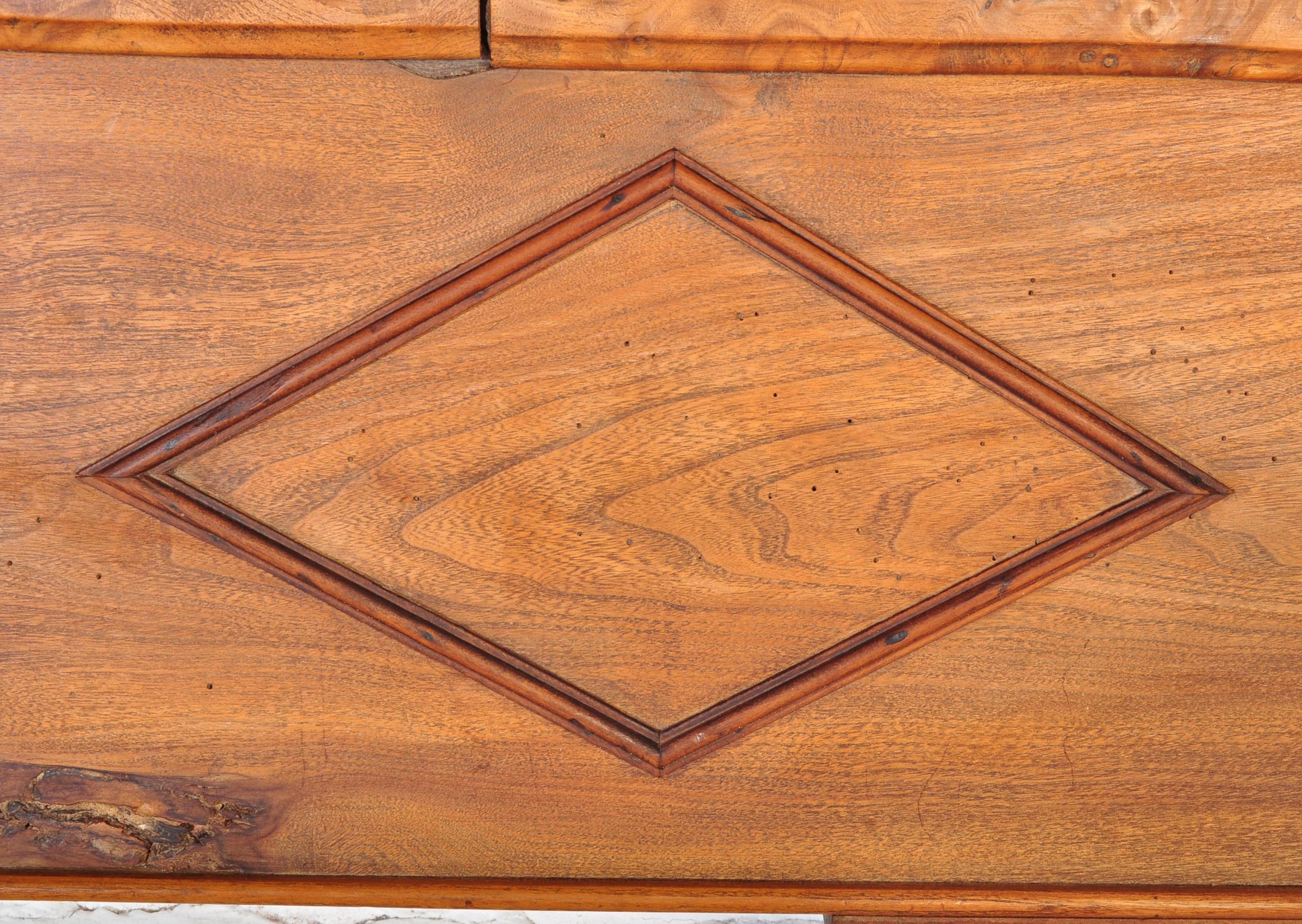 A 19TH CENTURY FRENCH RUSTIC WALNUT BED FRAME BEDSTEA - Image 7 of 9