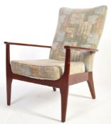 A RETRO 20TH CENUTRY TEAK PARKER KNOLL ARMCHAIR