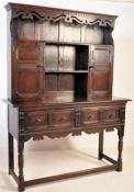 1920'S JACOBEAN REVIVAL OAK WELSH DRESSER SIDEBOARD