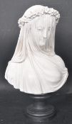 AFTER RAFAELLE MONTI - THE VEILED BRIDE - MARBLE BUST