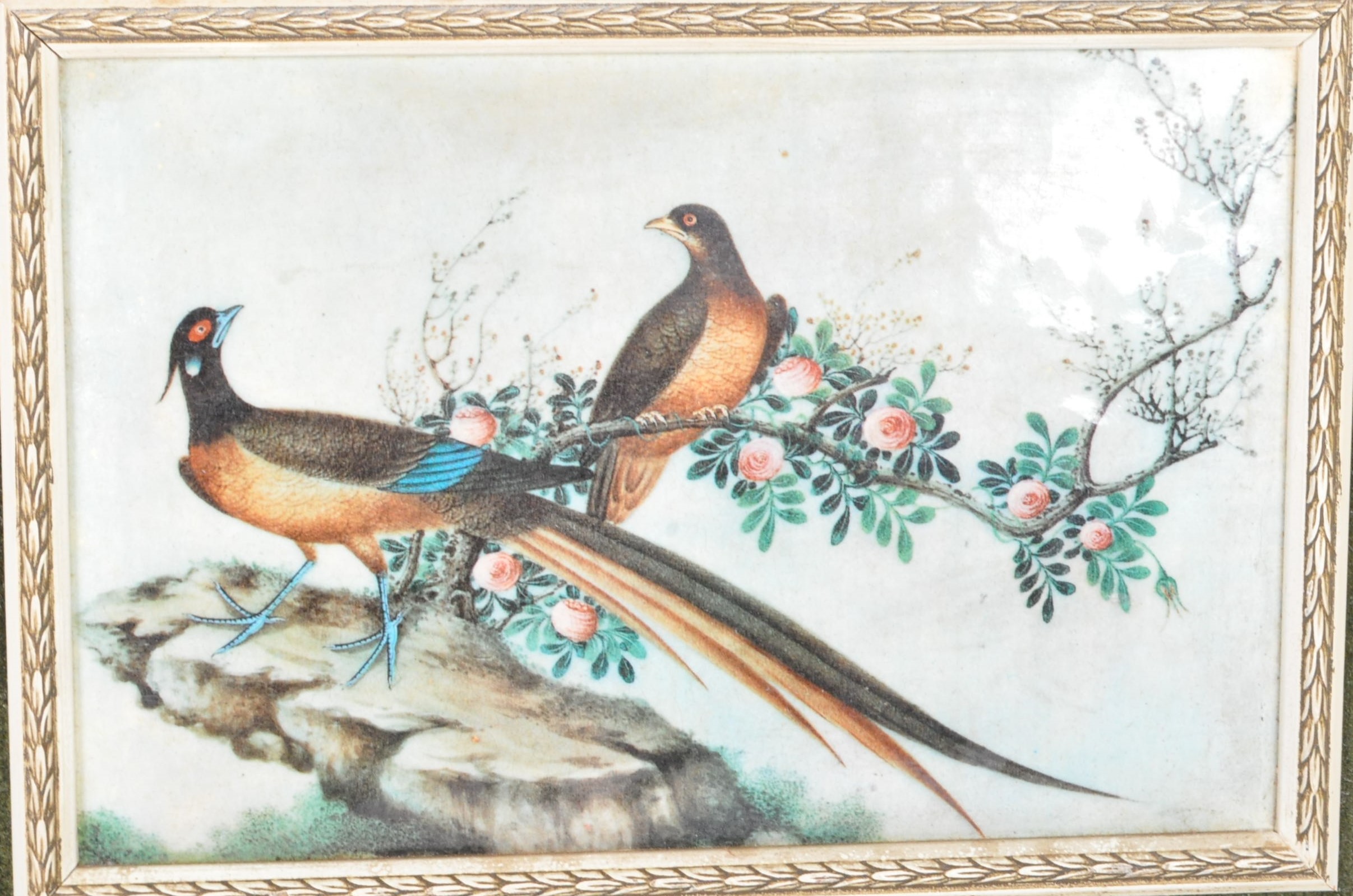RETRO VINTAGE 20TH CENTURY CONVEX PANELS OF BIRDS - Image 3 of 4