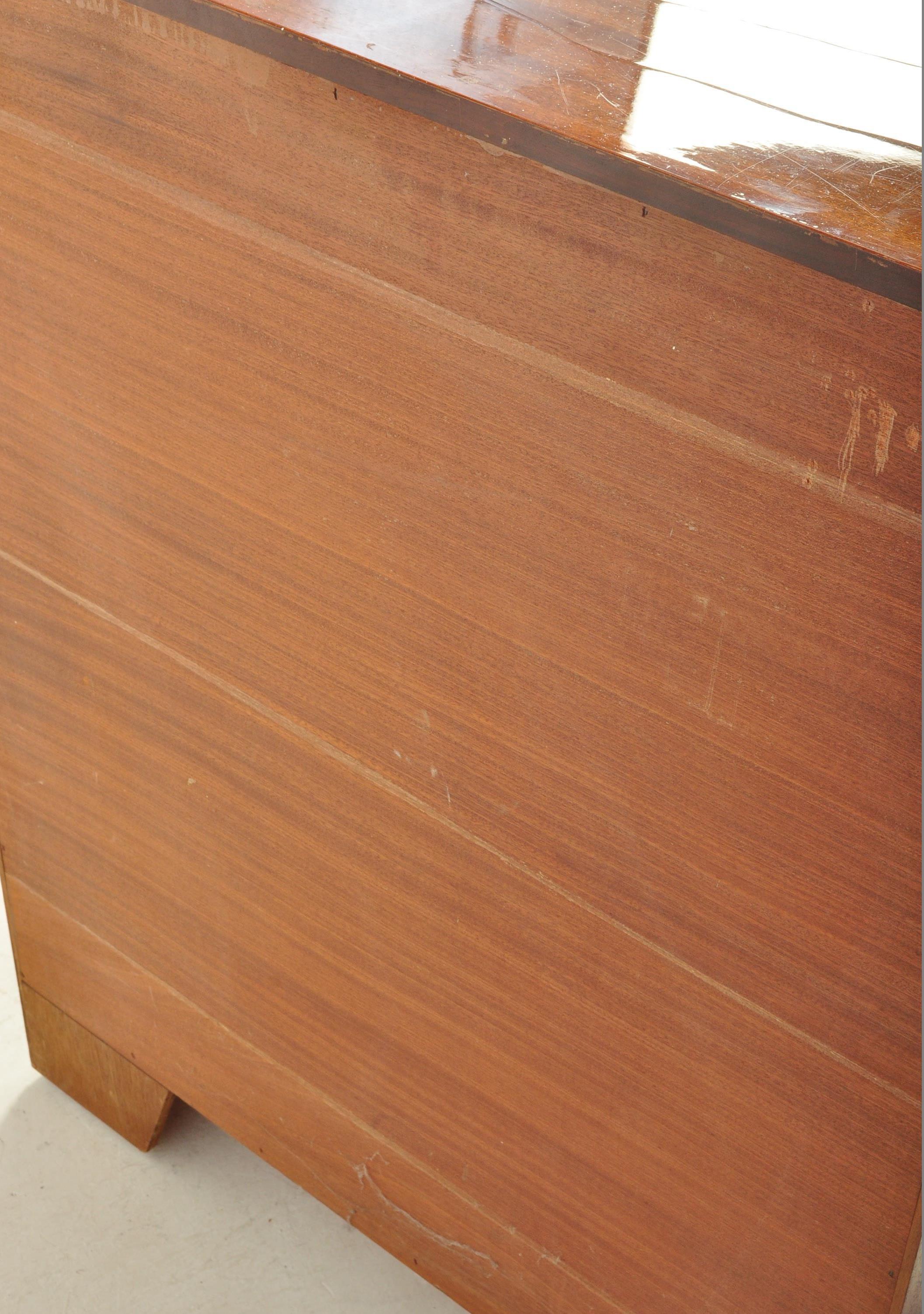 MID CENTURY TEAK WOOD TWO TONE CHEST OF DRAWERS - Image 7 of 8