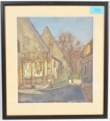 TOM POMFRET 1920 - 1997 VINTAGE 20TH CENTURY PAINTING OF A CHURCH