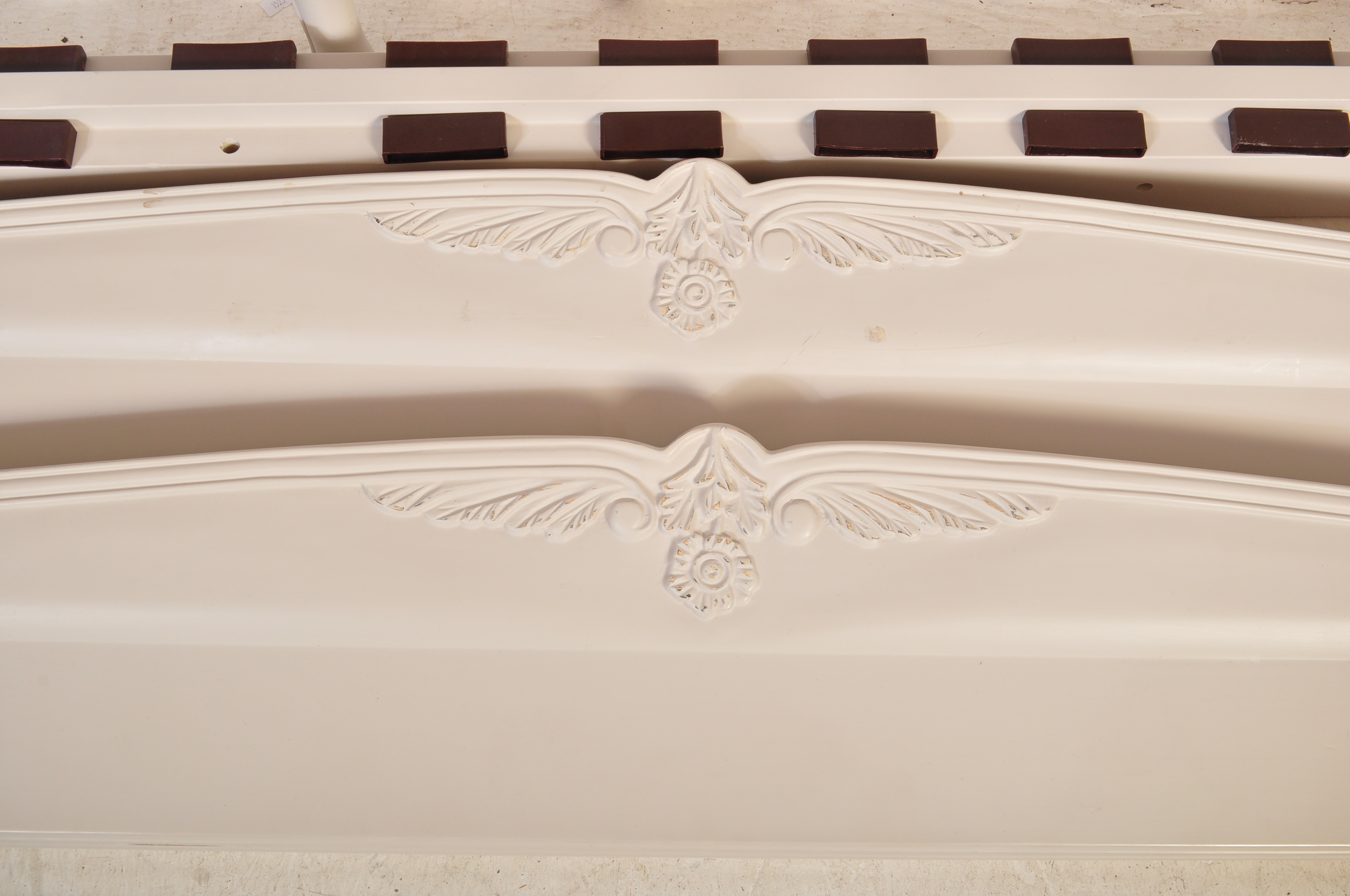 CONTEMPORARY LAURA ASHLEY TYPE FRENCH CORBEILLE BED - Image 5 of 10