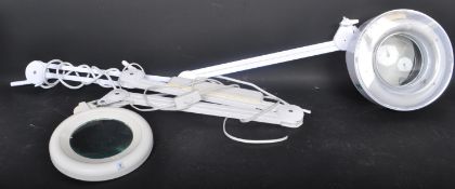 20TH CENTURY WHITE METAL MEDICAL LIGHTS