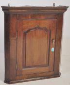 18TH CENTURY GEORGE III OAK CORNER CABINET