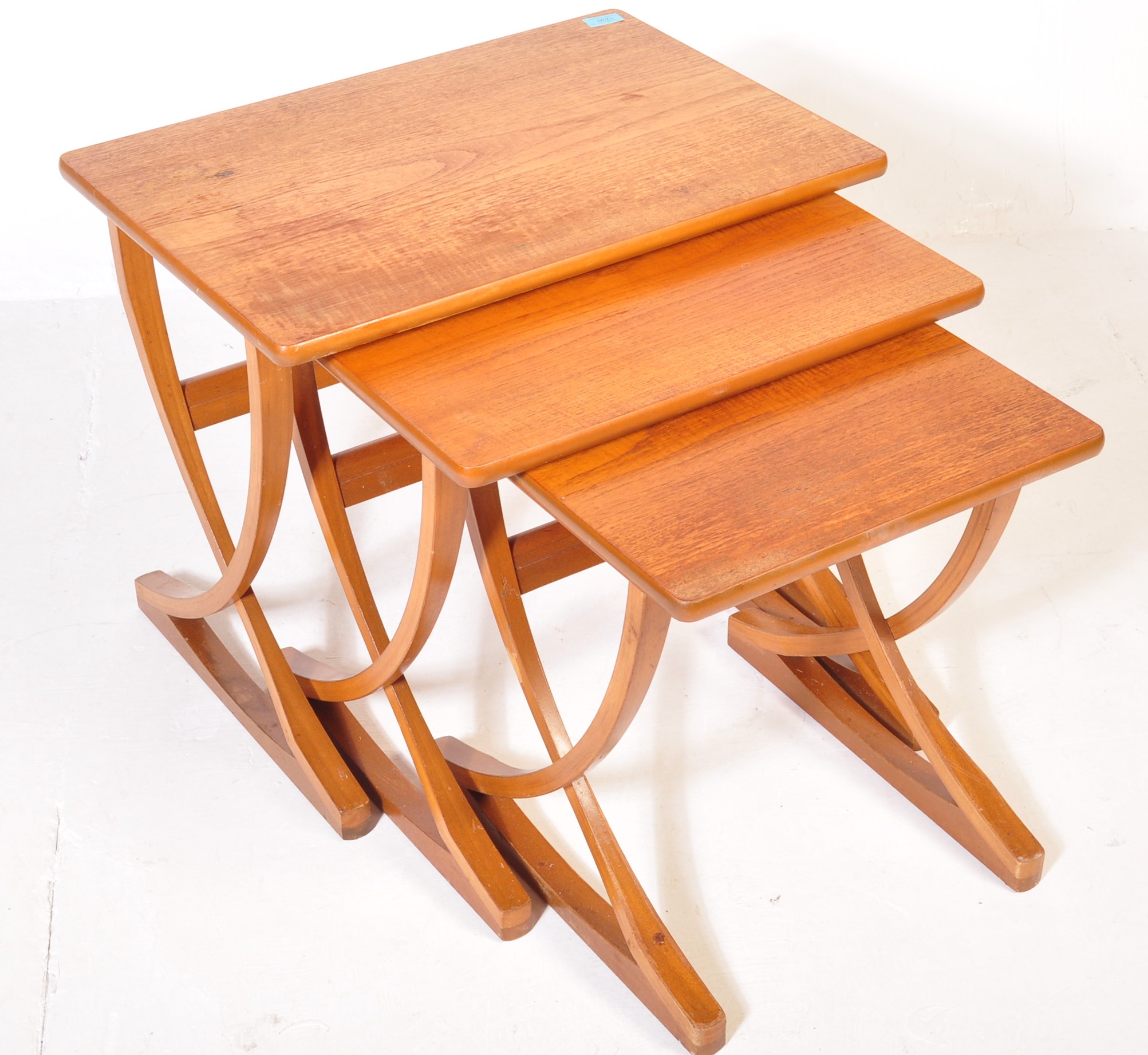 NATHAN NEST OF TABLES - TEAK - MID 20TH CENTURY CIRCA 1960S - Image 3 of 7