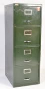 VINTAGE INDUSTRIAL FACTORY METAL FILING CABINET