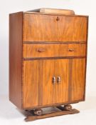 EARLY 20TH CENTURY ART DECO WALNUT COCKTAIL CABINET