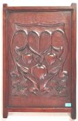 VICTORIAN 19TH CENTURY ART NOUVEAU MAGHOGANY PANEL