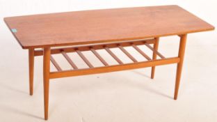 RETRO VINTAGE MID 20TH CENTURY DANISH INSPIRED TEAK WOOD COFFEE