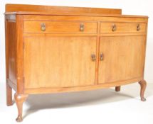 1940'S QUEEN ANNE REVIVAL MAHOGANY PEDESTAL CABINET