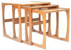 RETRO VINTAGE MID 20TH CENTURY TEAK WOOD NEST OF TABLES