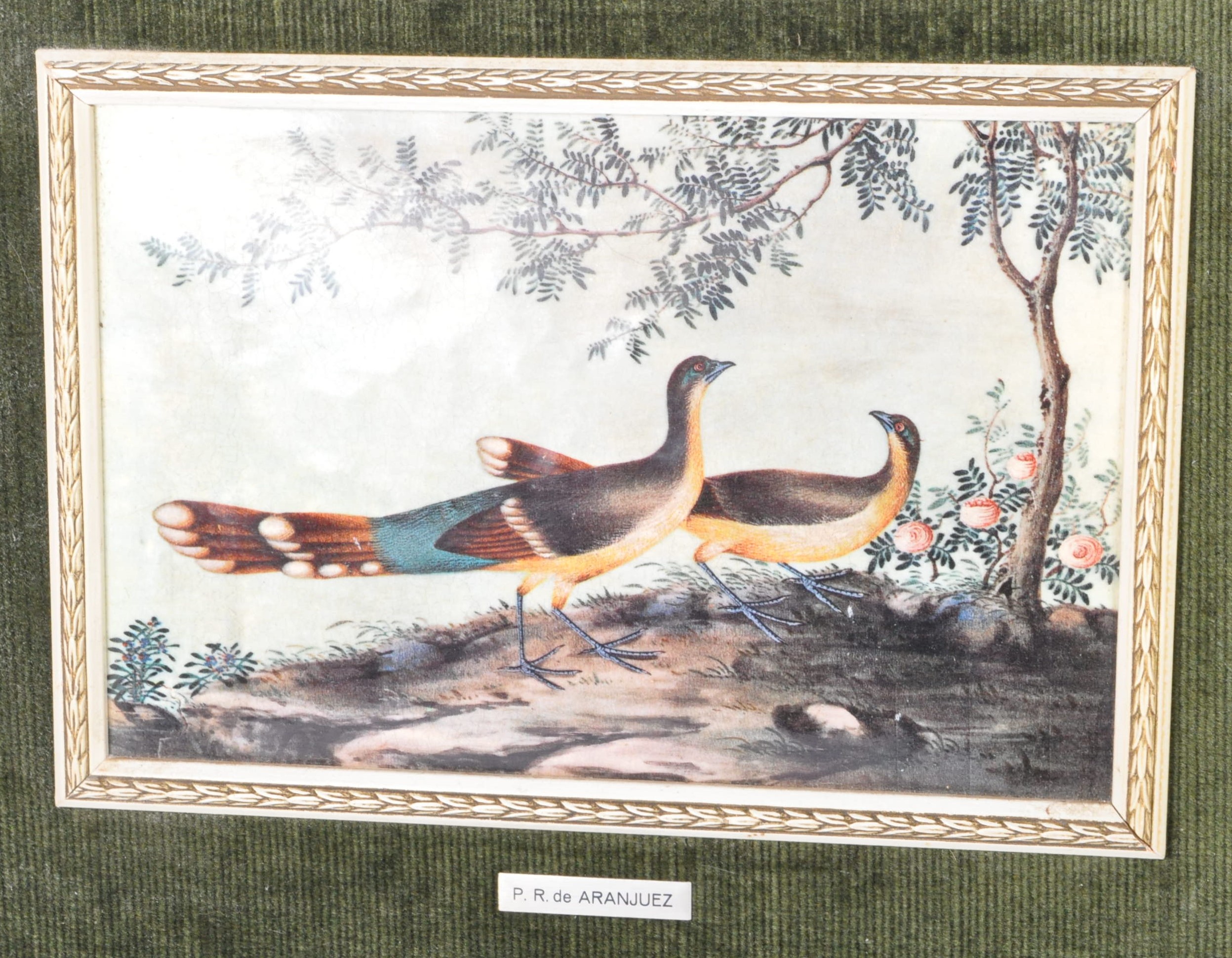 RETRO VINTAGE 20TH CENTURY CONVEX PANELS OF BIRDS - Image 2 of 4