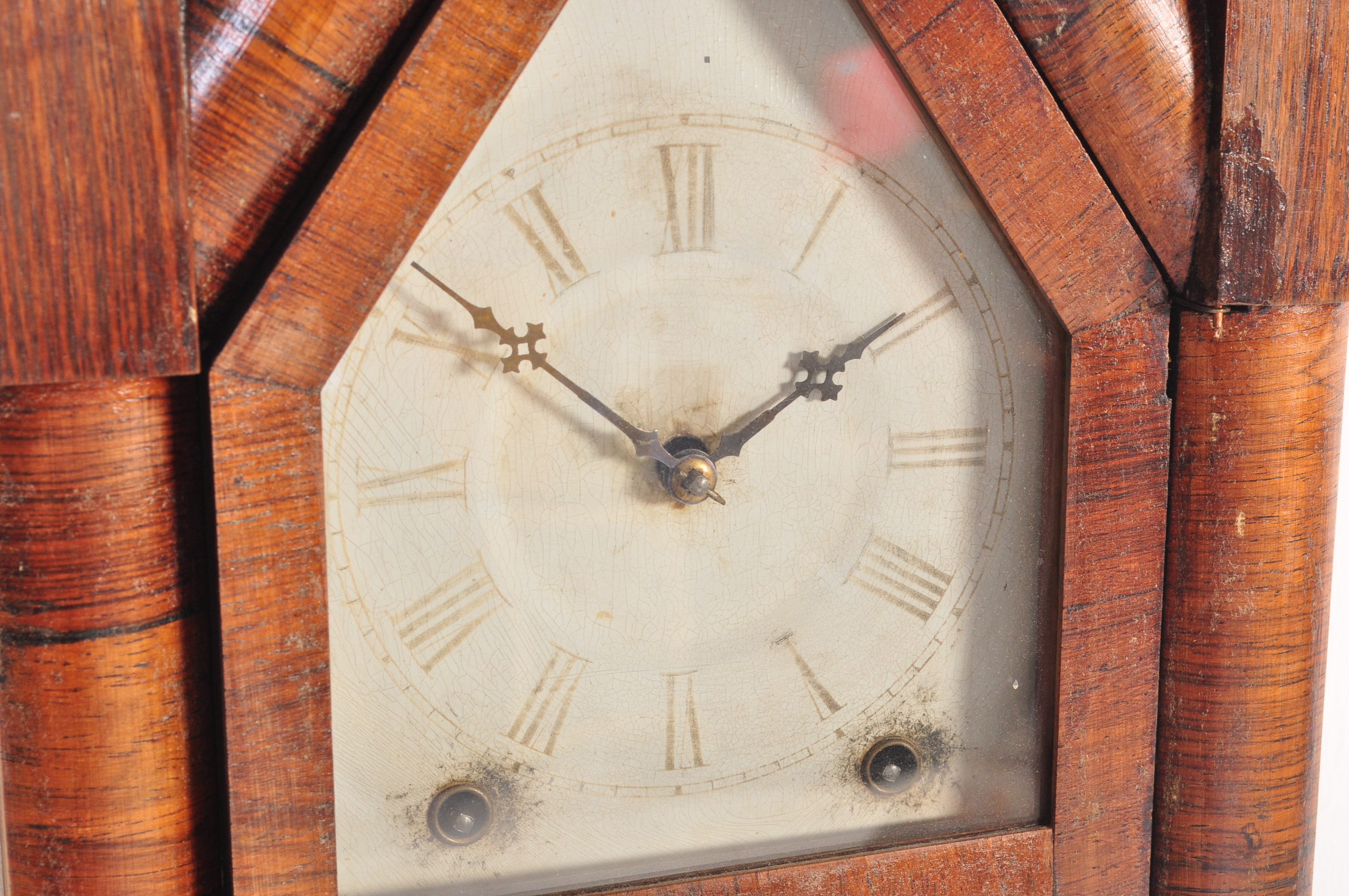 VICTORIAN 19TH CENTURY 8 DAY MANTEL CLOCK & SPIRE CLOCK - Image 3 of 7