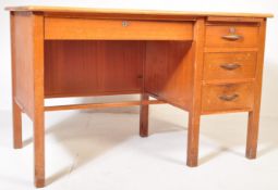 MID 20TH CENTURY CIRCA 1940S OAK PEDSTAL DESK