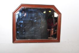 VICTORIAN REPRODUCTION MAHOGANY OVER MANTLE MIRROR